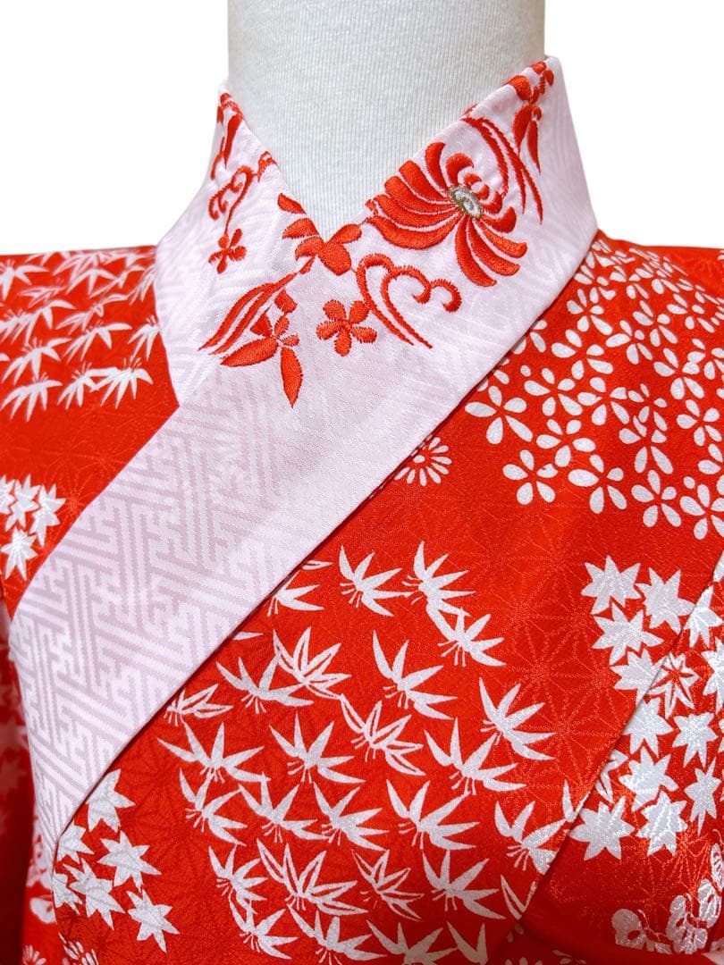 正絹フルセット♡七五三　7歳　女の子　一式　ピンク系　黒　枝垂れ桜