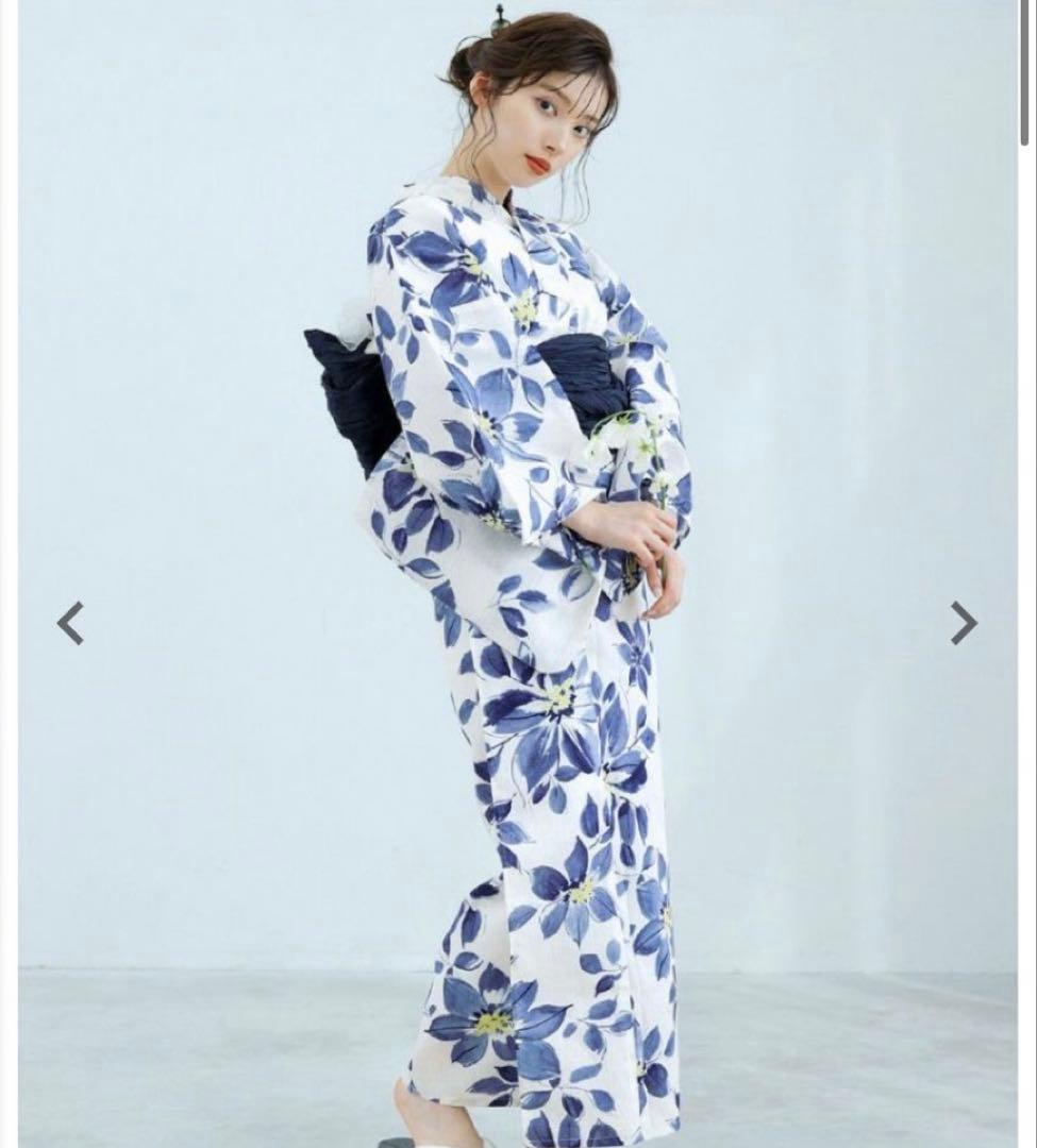 dita 浴衣　如月の桔梗　青系