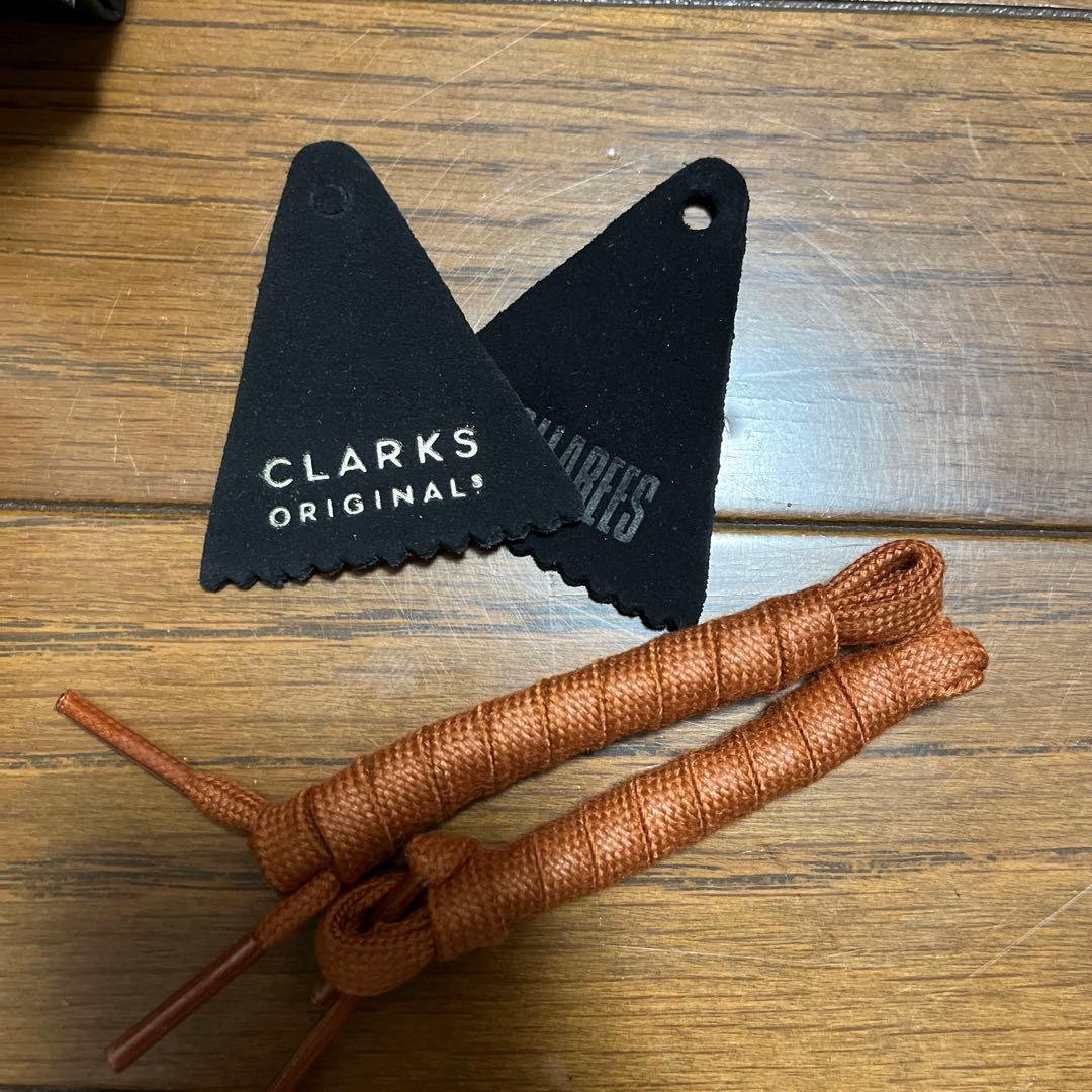 CLARKS ブラック　スエード　ワラビー　25.5cm