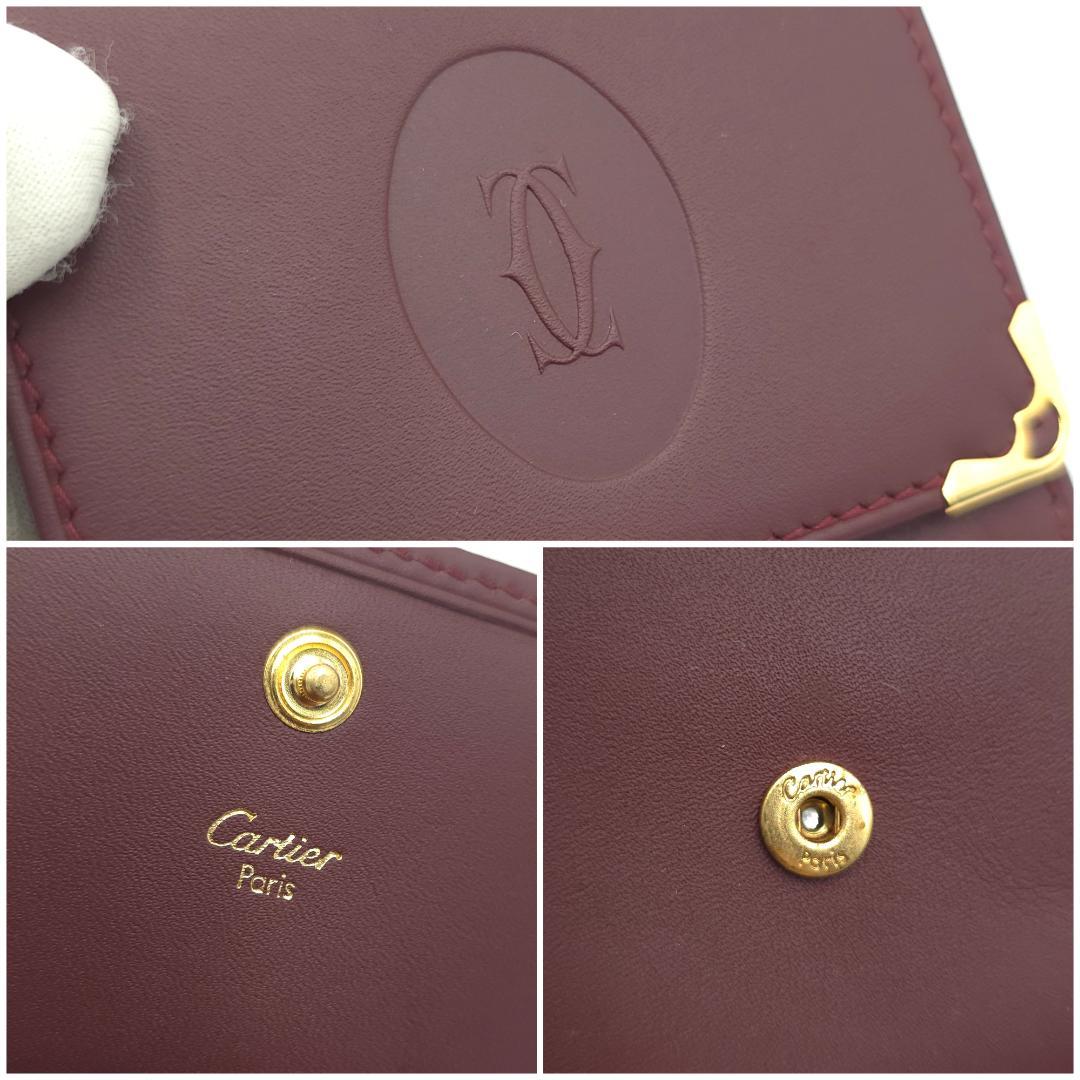未使用 Cartierカルティエ マストライン C2ロゴ ケース 小銭入れ