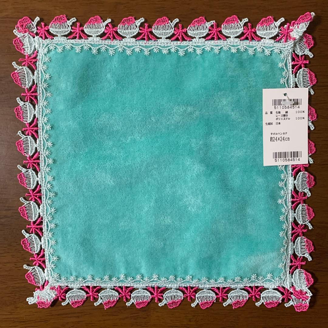 近沢レース/CHIKAZAWA】新品未使用/シーズンタオルハンカチ6枚セット