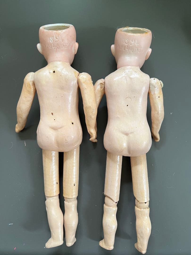 アンティーク】ドイツ製ビスクドールアーモンドマルセル1894ペア