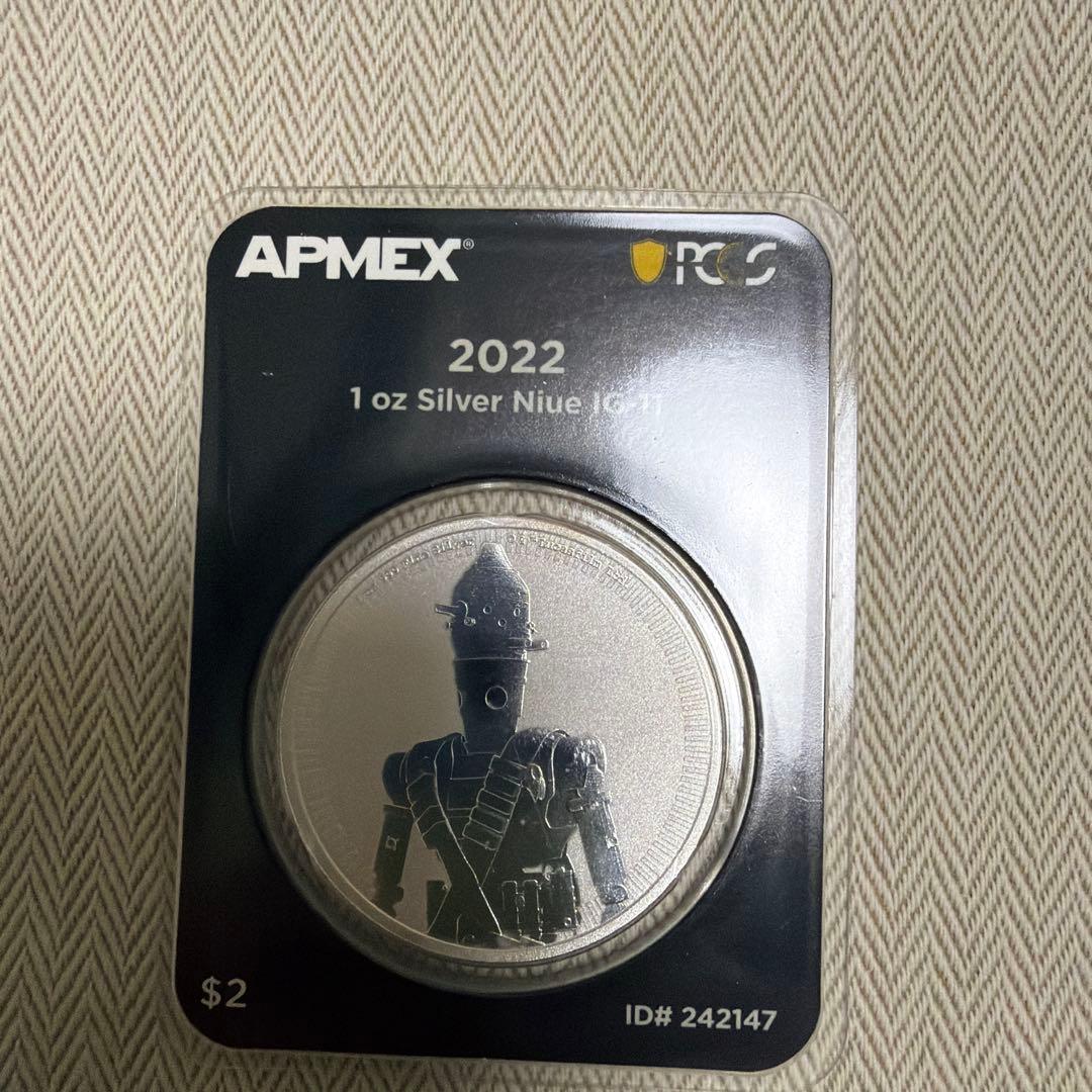 2022 ニウエ 1oz 銀貨 スターウォーズ IG-11 純銀 - メルカリ