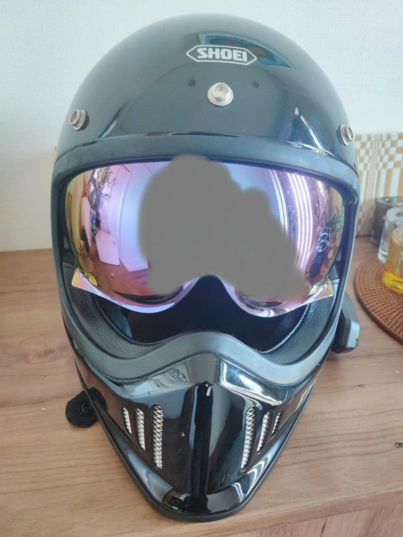 SHOEI EXZERO Ｌブラック ミラーシールド ［インカムなし］