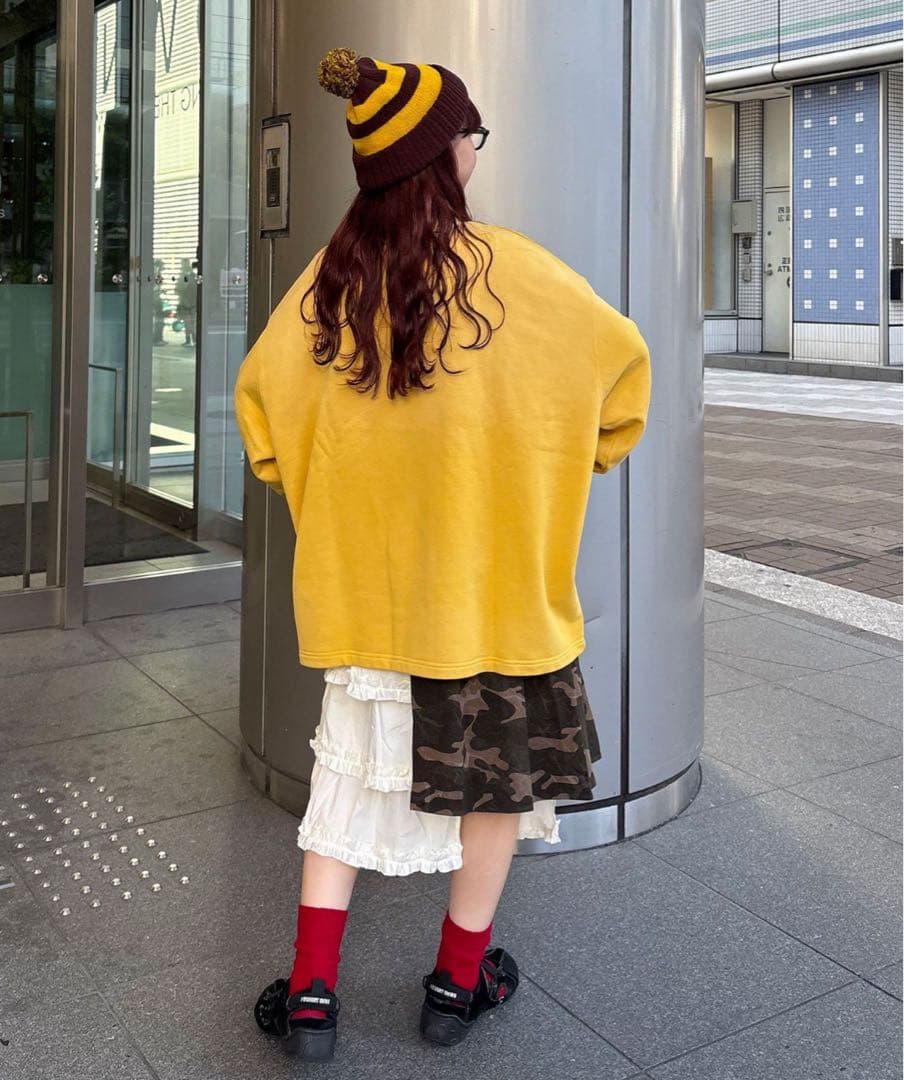 まるお(@_maruoo0___)企画 レース切替迷彩巻きスカート