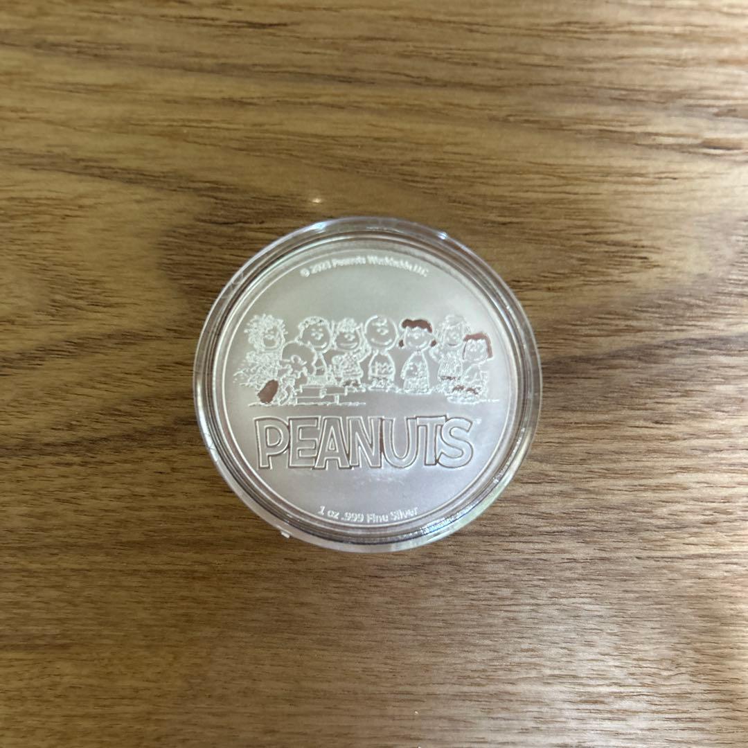 純銀メダル スヌーピー バレンタイン 1オンス - メルカリ