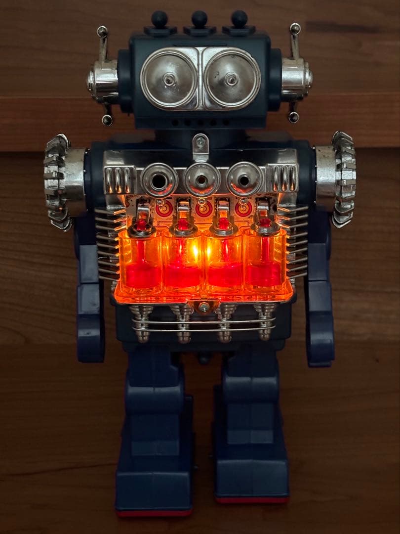 昭和レトロ玩具』『堀川玩具』スモーキング エンジン ロボット
