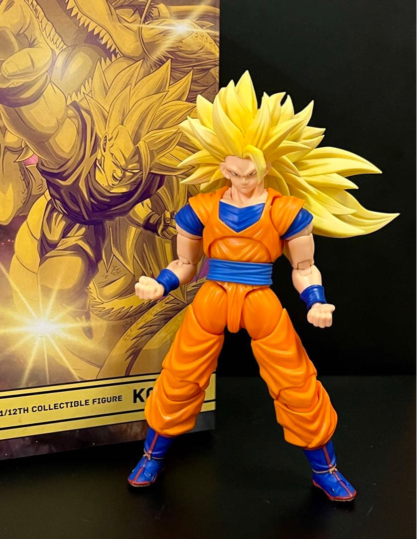 S.H.Figuarts用スーパーサイヤ人3孫悟空カスタムヘッド マンガ.ver