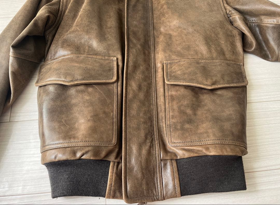 L.L.Bean レザーフライトジャケット A-2タイプ Sサイズ 本革