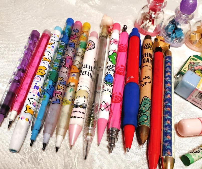 平成レトロ ファンシー 文房具 ロケット鉛筆 消しゴム 付箋 シャーペン