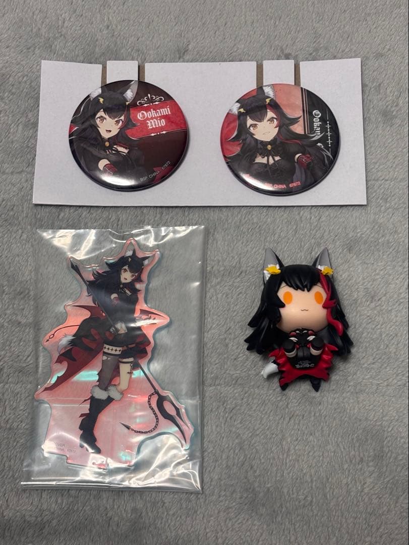 ホロライブ 一番くじ 大神ミオ 缶バッジ ちょこのっこ アクリル