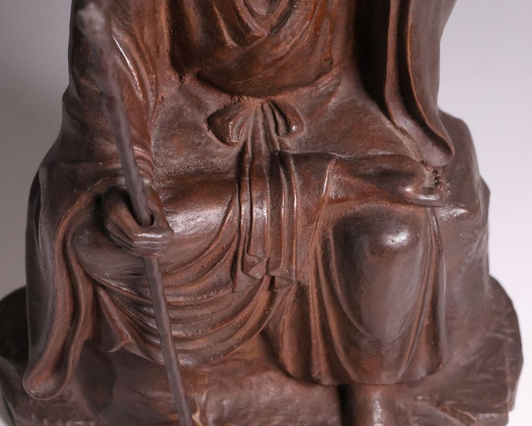 高岡銅器 堺幸山 鋳造 神農像 銅像 全高29cm 薬祖神【MA866】 - メルカリ