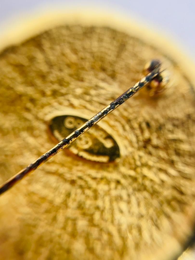 ⭐️ワケあり⭐️シャネル ラウンド カンボン ブローチ ヴィンテージ