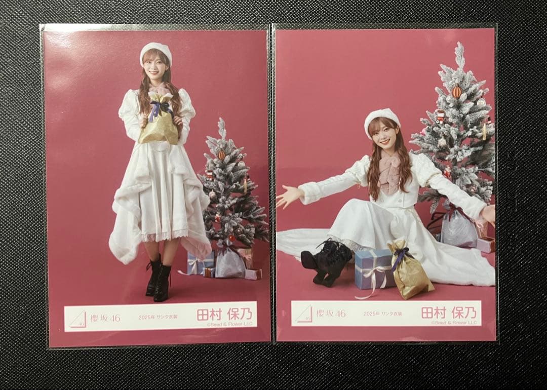 櫻坂46 田村保乃 生写真 2025年サンタ衣装 ヒキ・座り - メルカリ