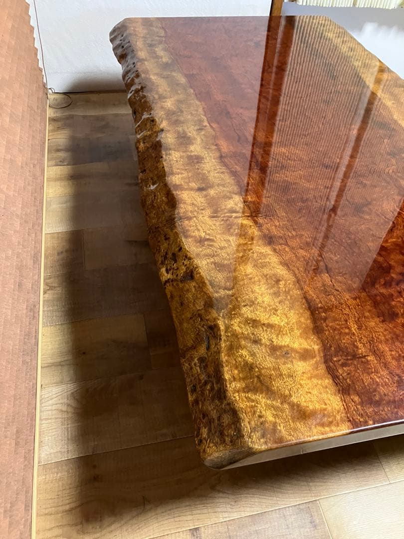 ブビンガ 1枚板 座卓 希少！