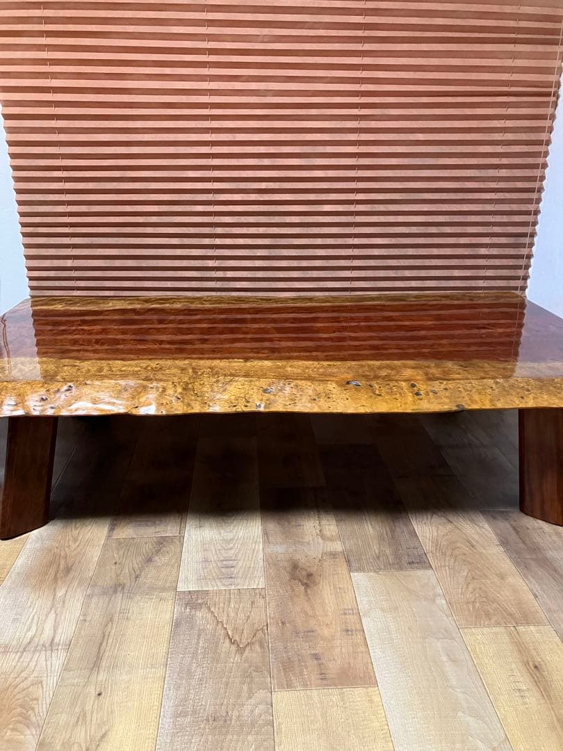 ブビンガ 1枚板 座卓 希少！