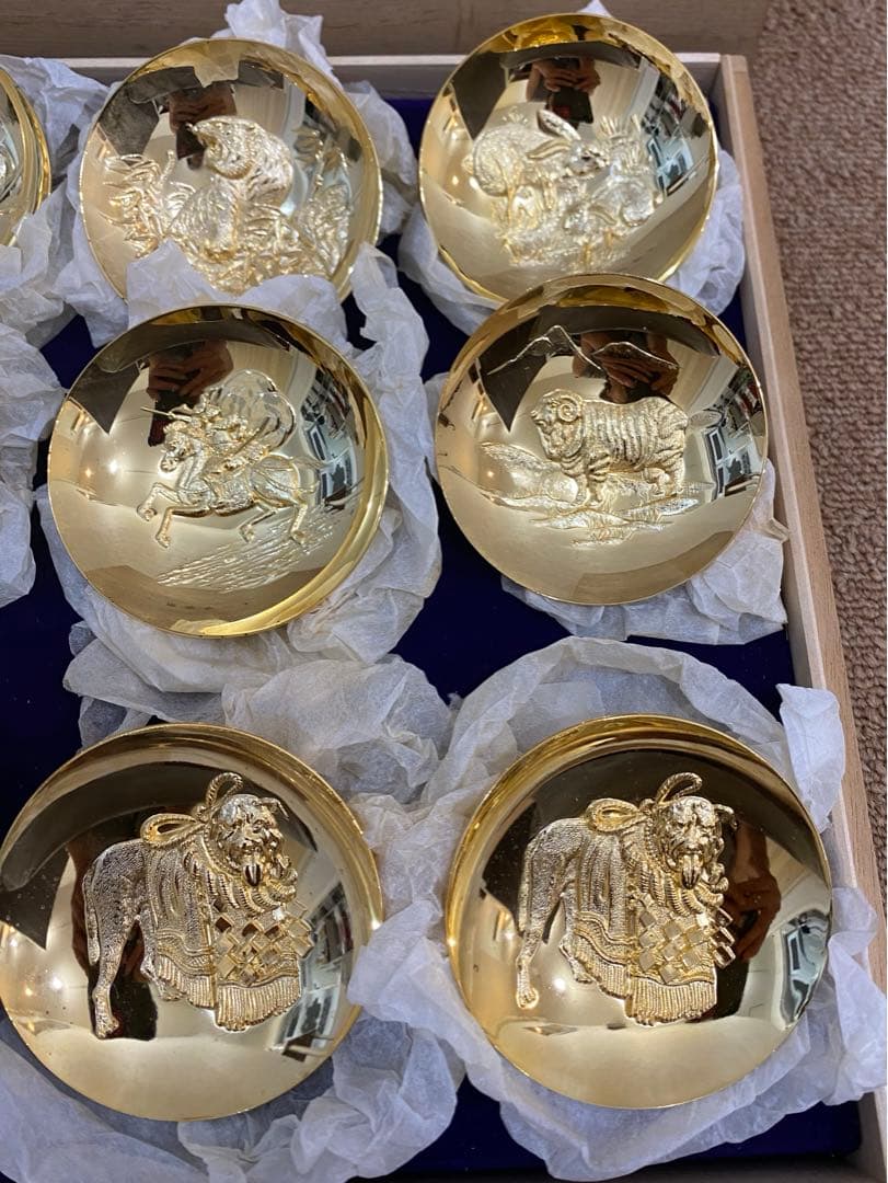 干支 金杯セット 12支 24kGP 金メッキ 干支 金杯セット 24kGP 12支