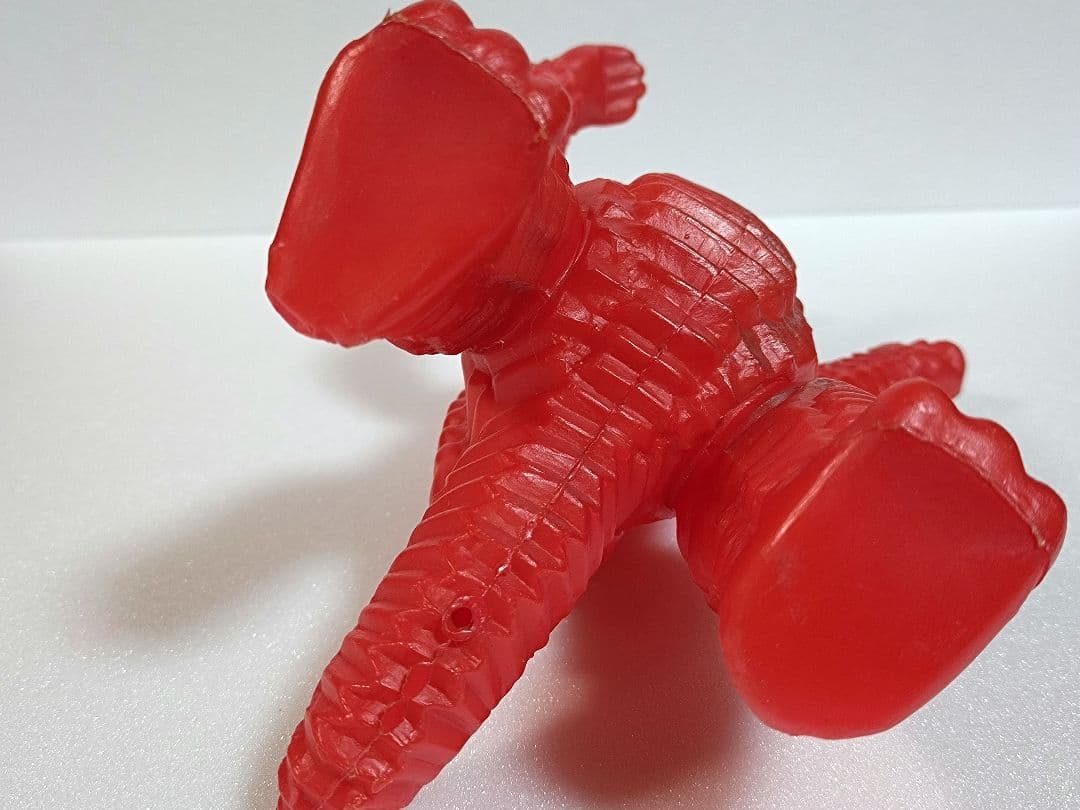 レッドキング　無版権　パチ ポリ製　駄玩具　昭和レトロ 怪獣　当時物　ウルトラ