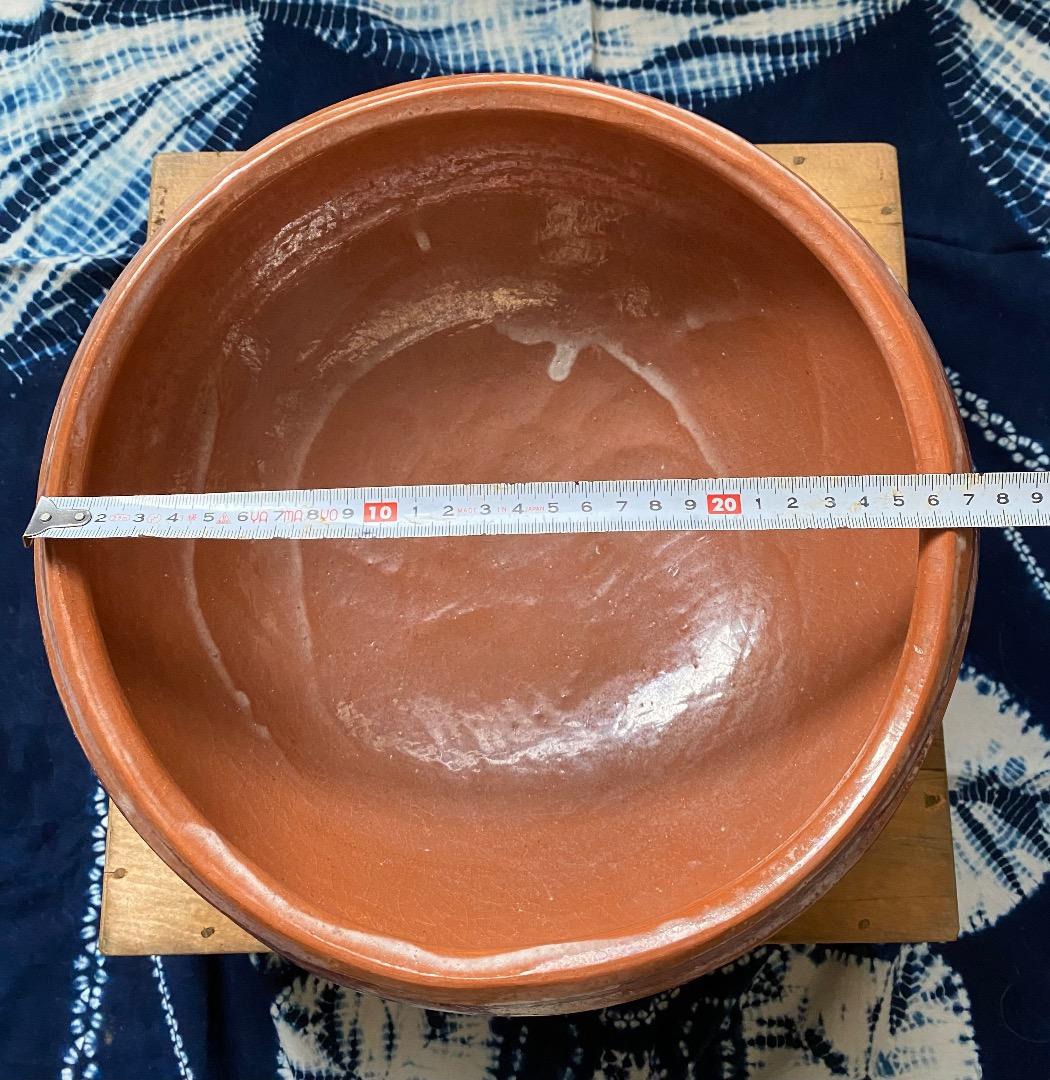 お値下げ中 茶道具 平安 松寿造 筋半田、巴半田一双 赤楽