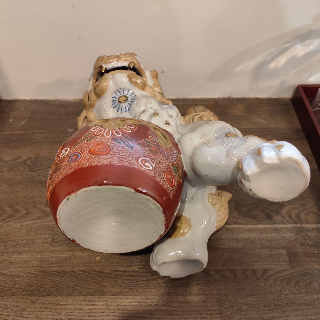 陶器製 獅子の置物 - メルカリ