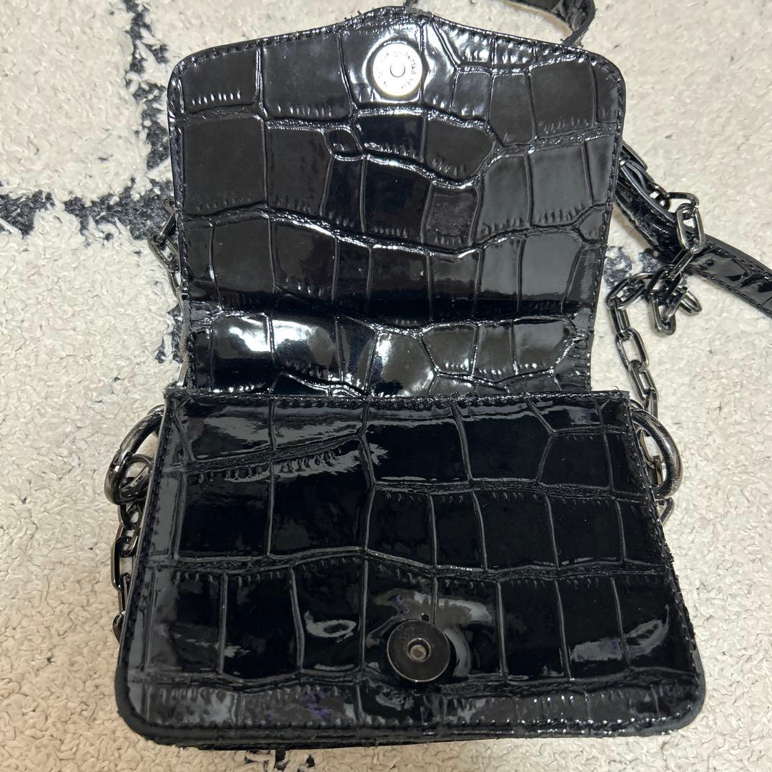 廃盤 ヴィヴィアンウエストウッド 黒 クロコ型 ショルダーバッグ y2k