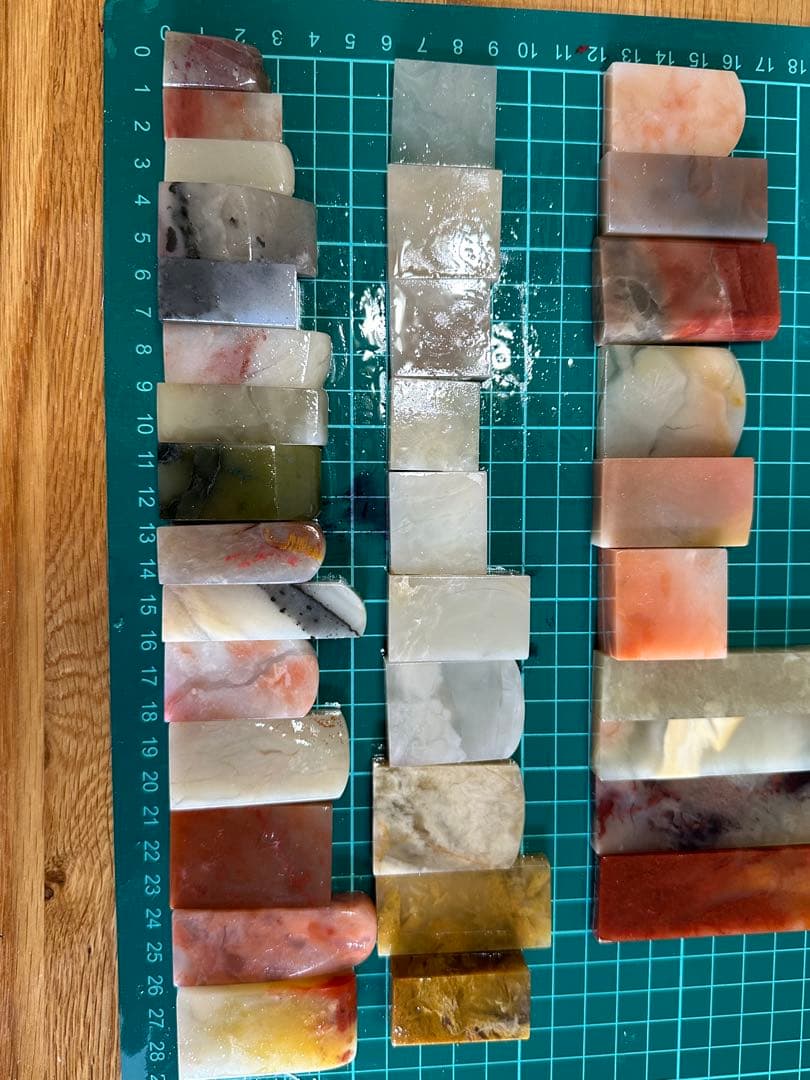 ラオス石 印材 印石 篆刻 書道 落款 35点セット - メルカリ