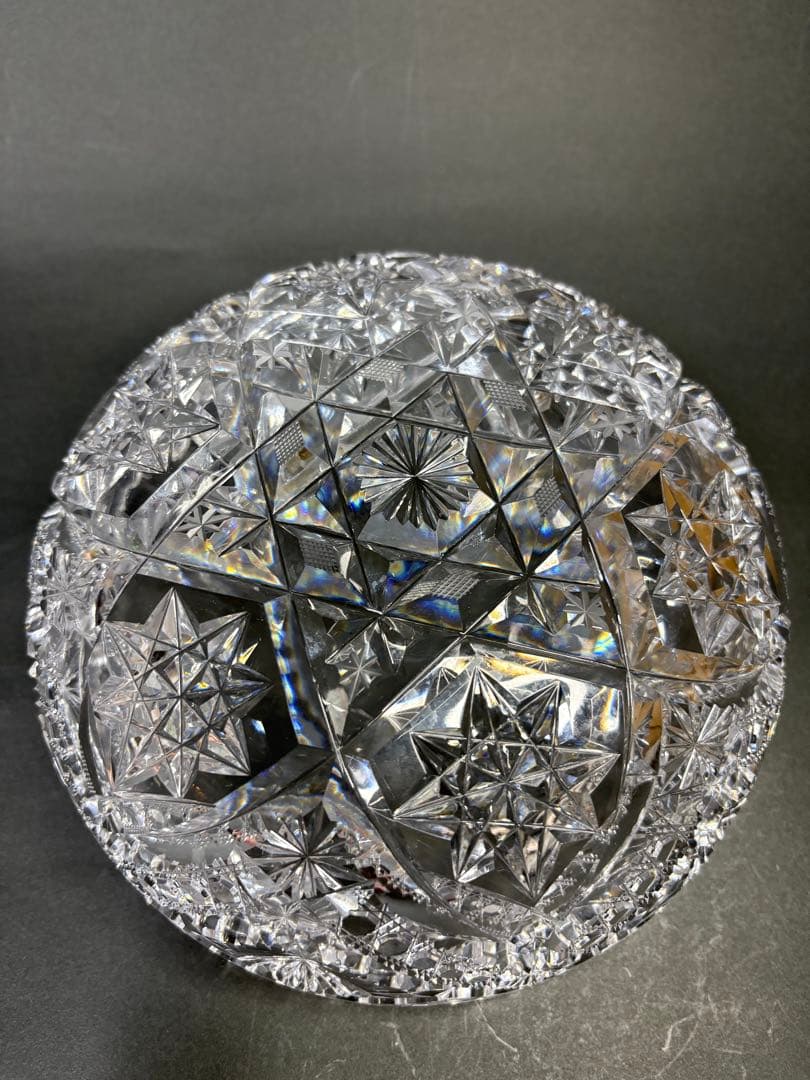 作者不詳クリスタルガラスギヤマン細密文様鉢 - メルカリ
