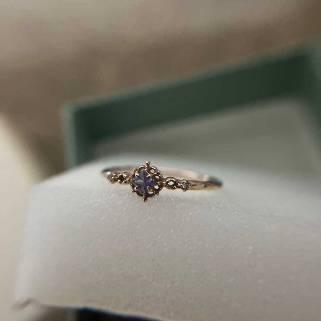 ノジェス　K5タンザナイトリング　13号　ダイヤモンド