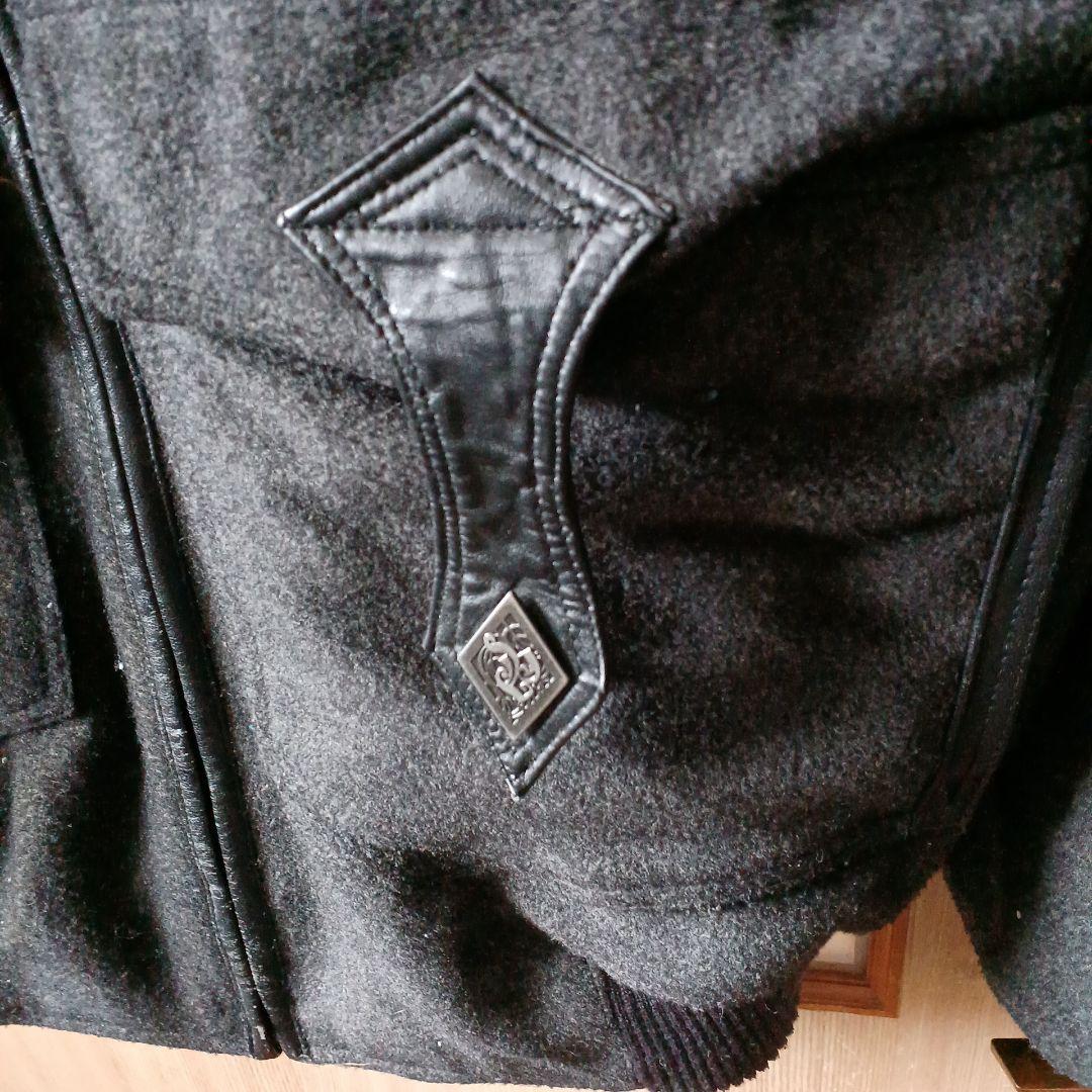 ペレペレ pelle pelle スカル刺繍 ボンバージャケット グレー