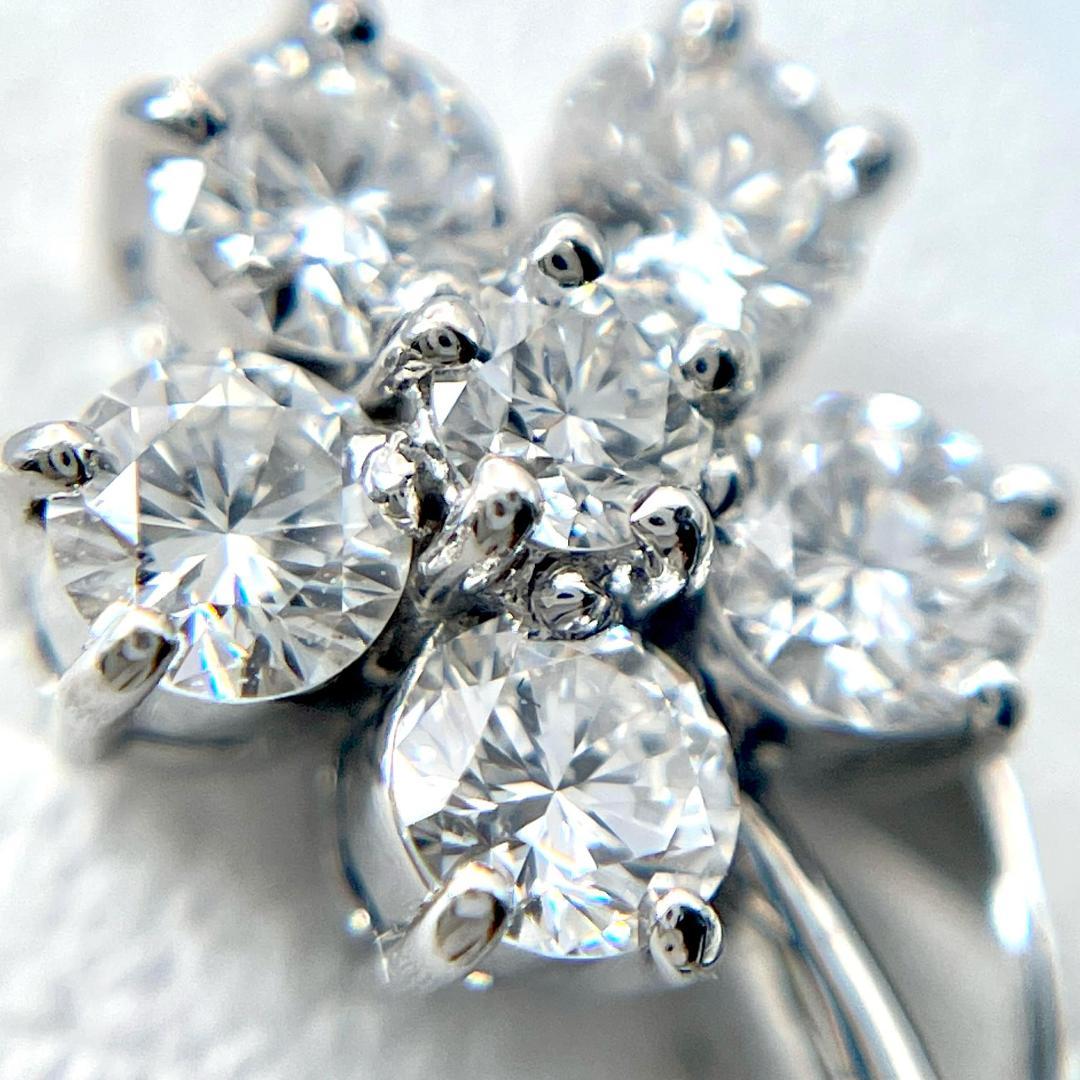 美品 ロイヤルアッシャー ダイヤ 0.40ct ブローチ K18 Pt900 金