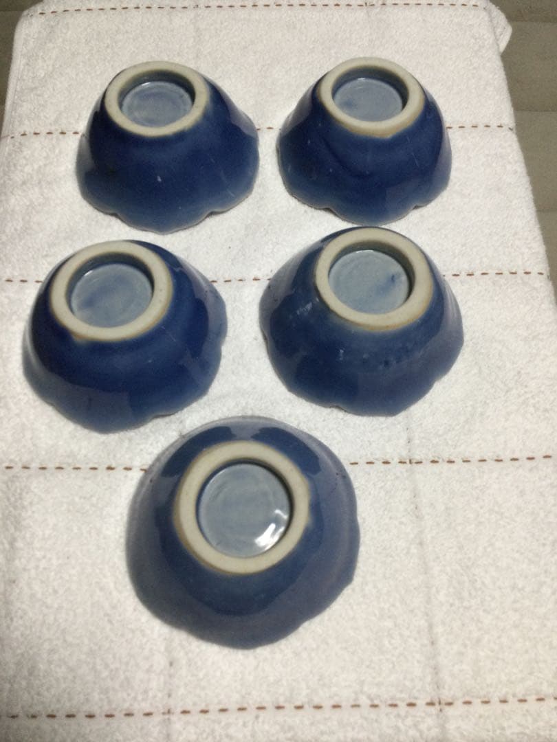 瑠璃釉 小鉢 5個セット 伊万里?