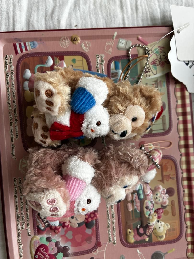 【値下】ダッフィー&シェリーメイ ジョリーウィンターホリデーぬいぐるみストラップ