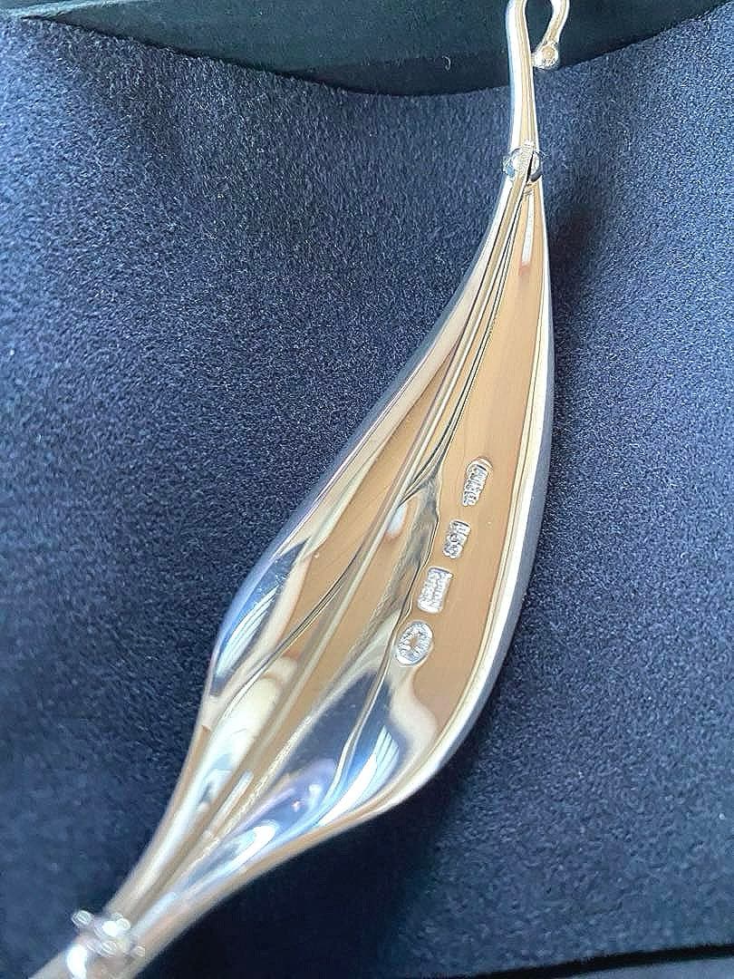 極美品GeorgJensenプリュム羽ジョージジェンセンブローチ391TORUN