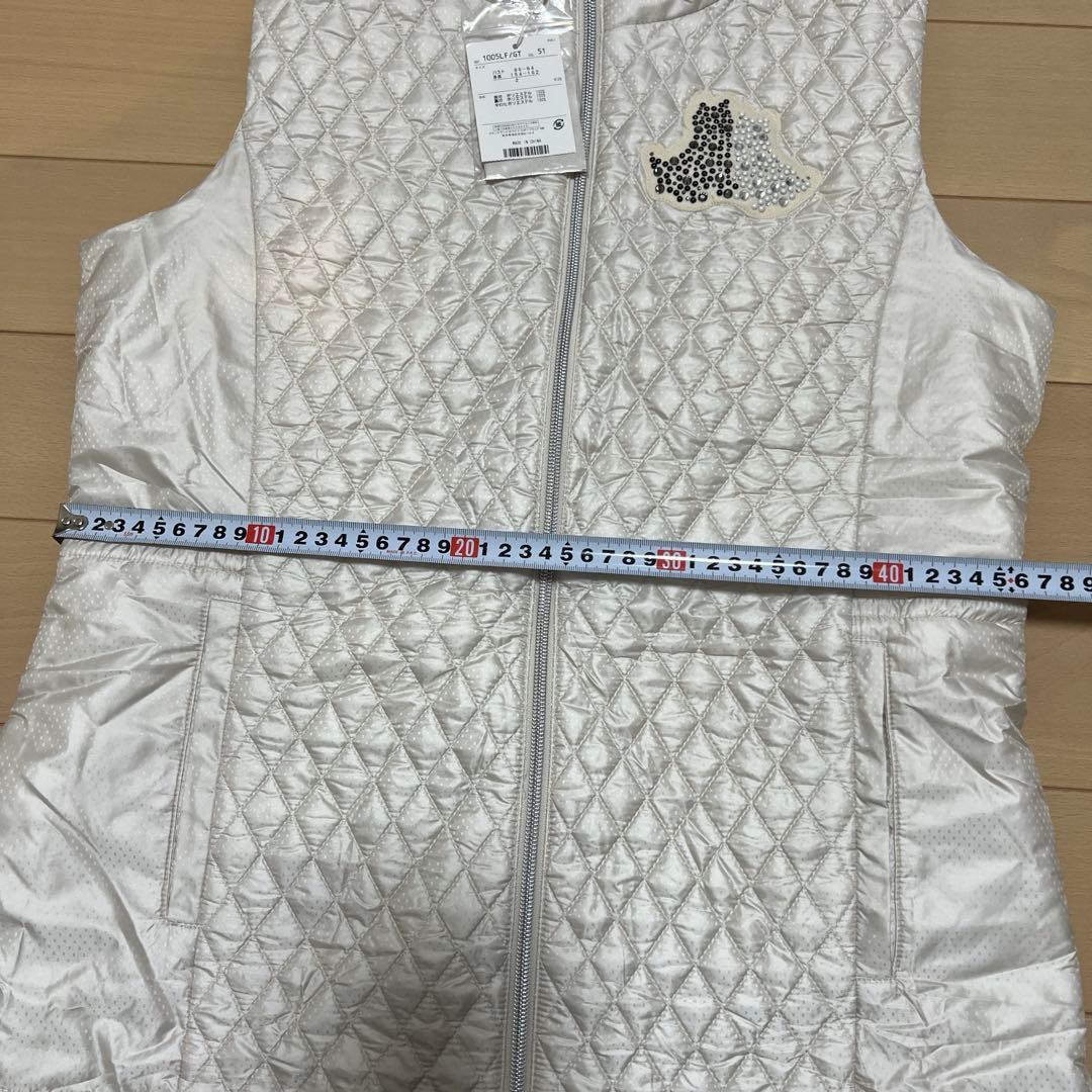 Black & White レディース ベスト ホワイト