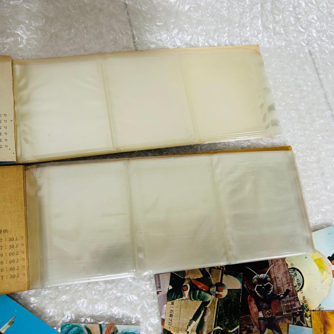 カルビー 旧仮面ライダーカード 大量 まとめ売り 昭和 当時物 アルバム2冊