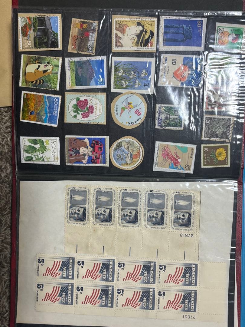 中国パンダ切手 アメリカ切手 海外切手 使用済み切手