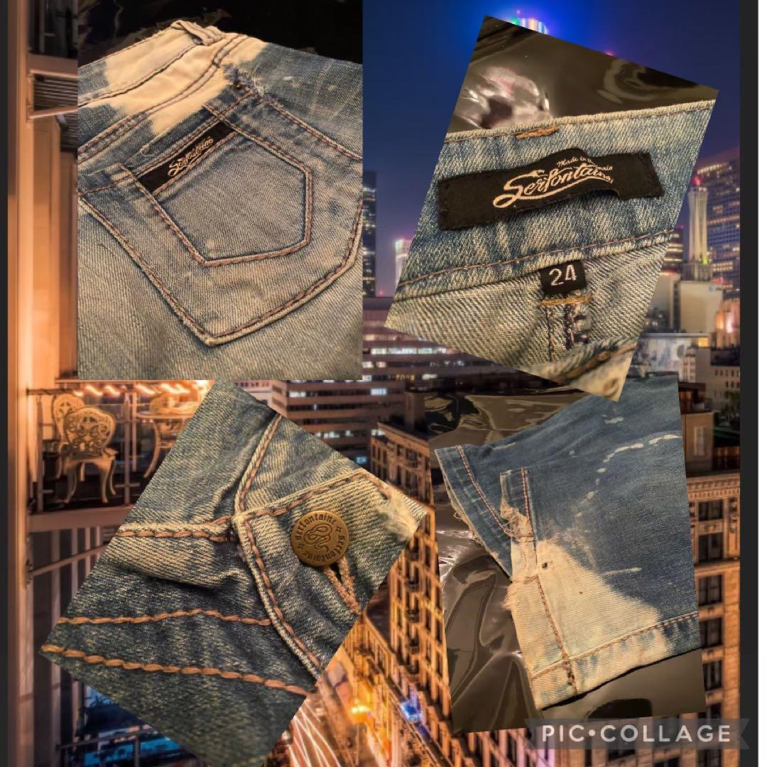 希少レアB'z 稲葉さん OCEAN PV着用柄違い セルフォンティーヌジーンズ