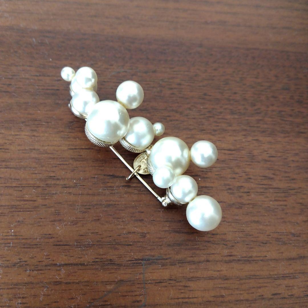 ヴェルメイユパーイエナ ジュンコパリ ホワイトパール ブローチ