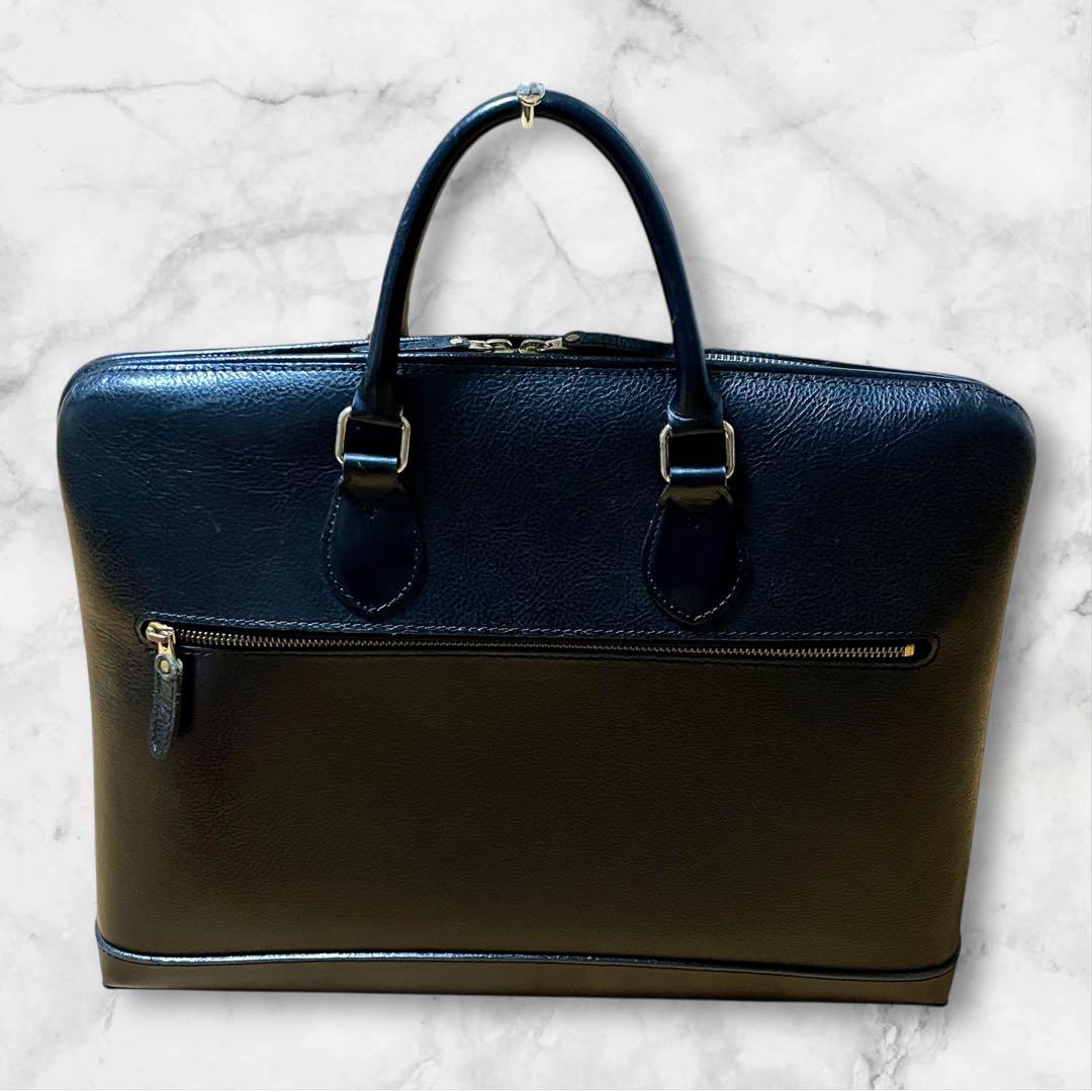 【美品】PORTER ポーター カミー ブリーフケース 革 ブラック