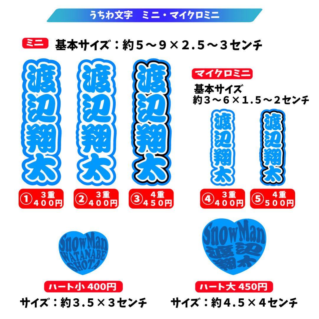 り『購入前にコメントください』 様専用 ミニうちわ文字 ステッカー