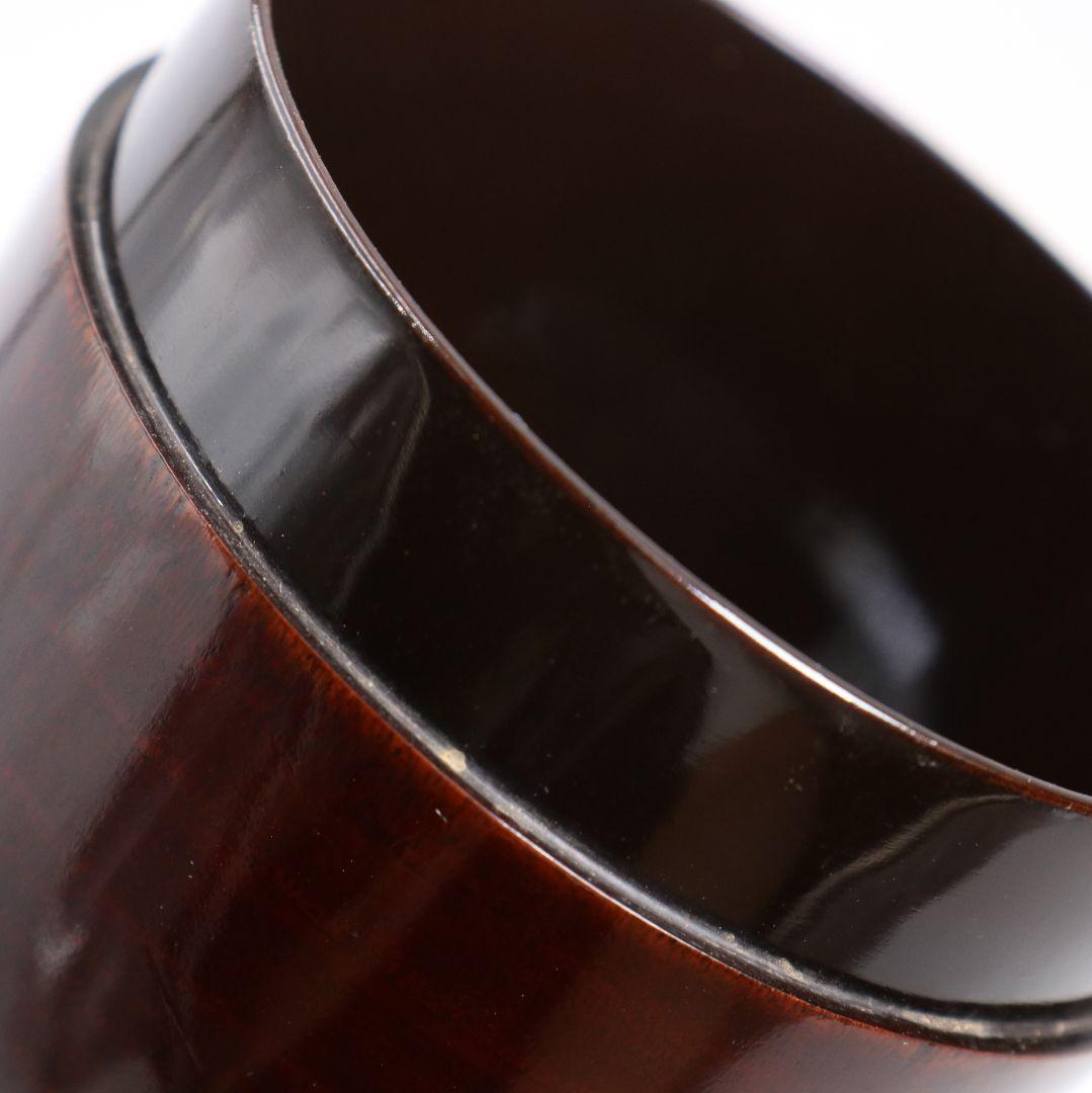 溜塗 高歌一曲 大棗 裏千家十三代 圓能斎書付 茶道具