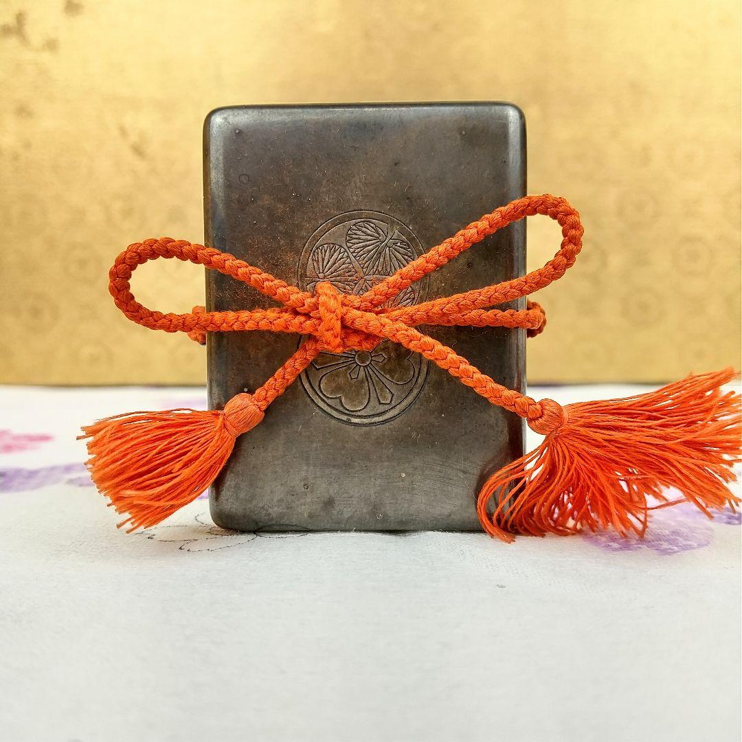 お値下げしました！】香合純銀徳川家酒井家家紋お香入共箱