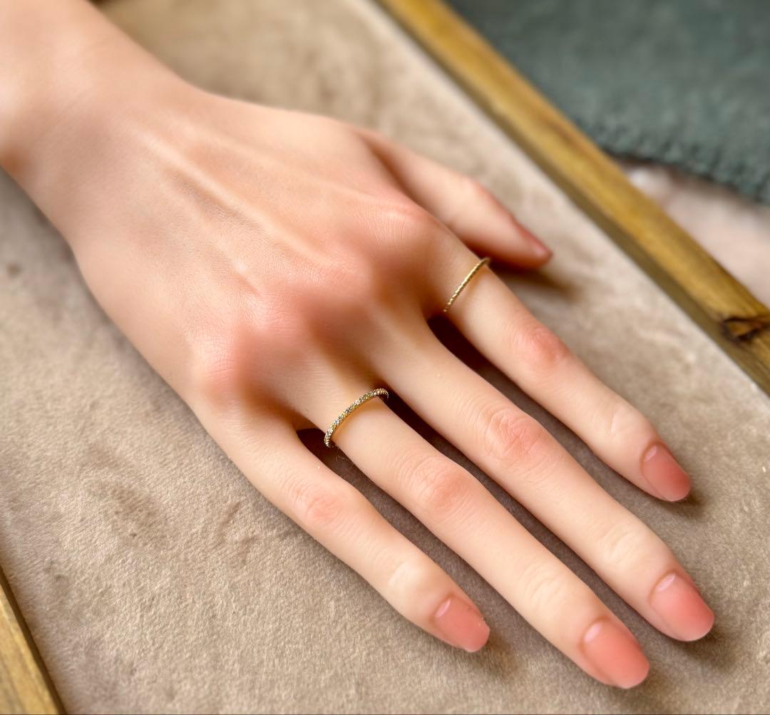 ポンテヴェキオ◆カリーナ*9号*サファイアリング*フルエタニティ*K18ダイヤ