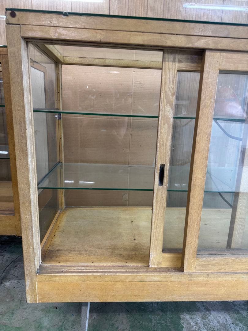 昭和レトロ 商品棚 ショーケース 引き取り限定（右側）