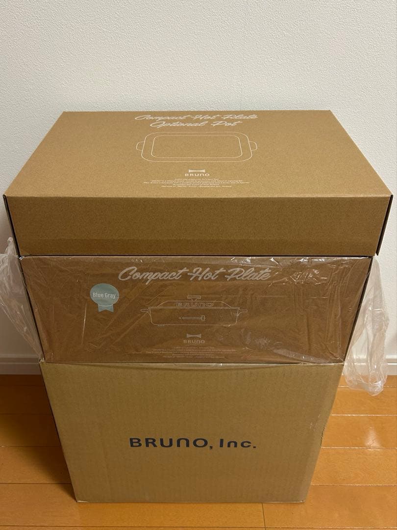 新品 ブルーノ BRUNO コンパクトホットプレート＋セラミックコート鍋 セット