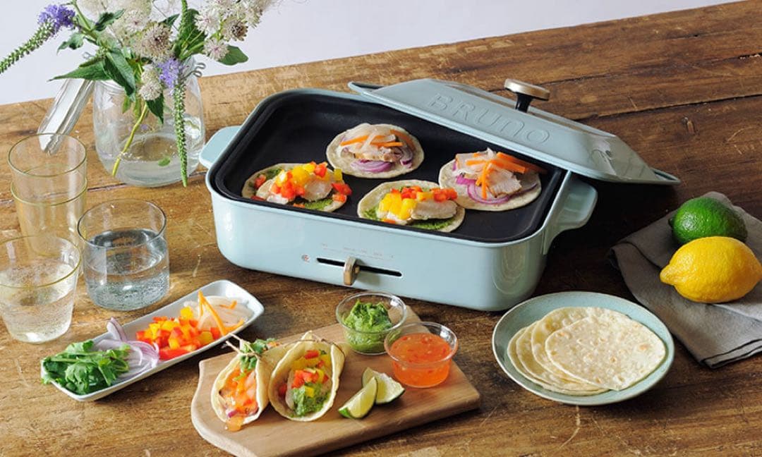 新品 ブルーノ BRUNO コンパクトホットプレート＋セラミックコート鍋 セット