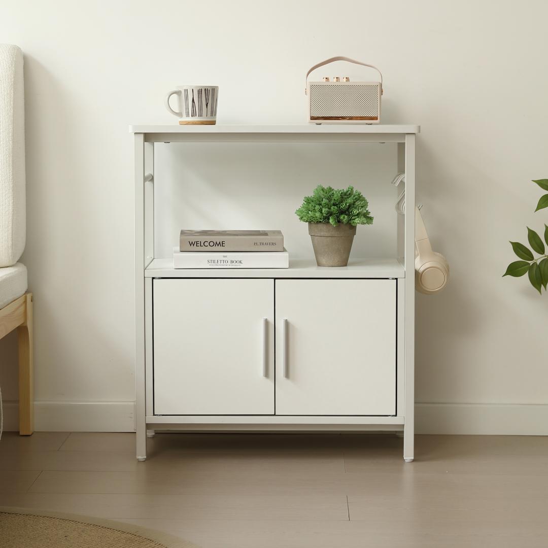 水槽台 水槽スタンド 耐荷重120kg 収納棚 60cm×30cm WHITE 水槽台 収納
