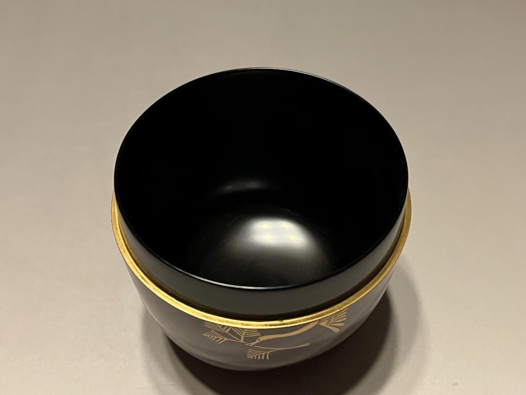 cold water様 尋牛斎 松喰鶴蒔絵 大棗 司峰作 茶道具