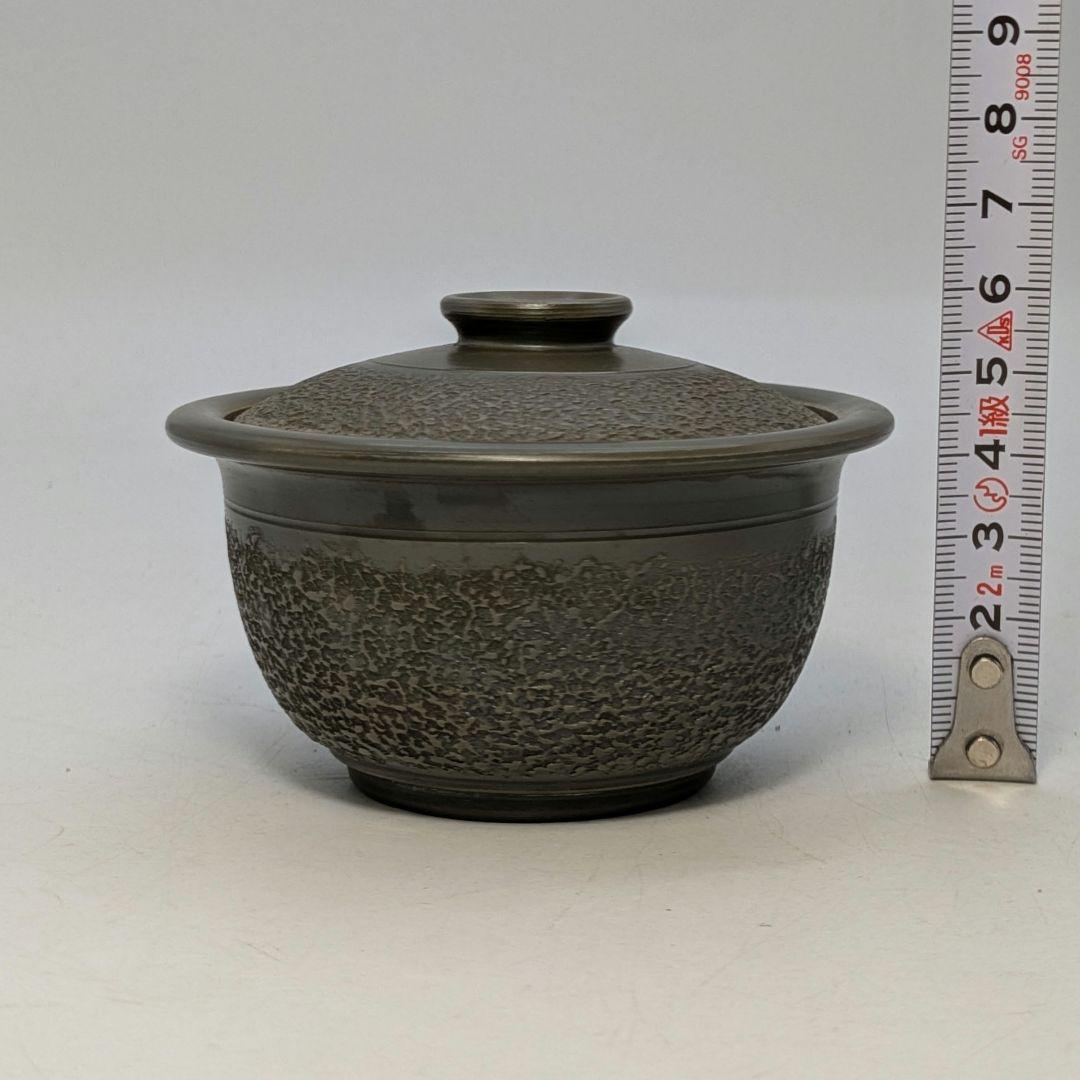 藤田龍峰 青備前石目煎茶器（宝瓶・湯冷まし・煎茶碗5客）