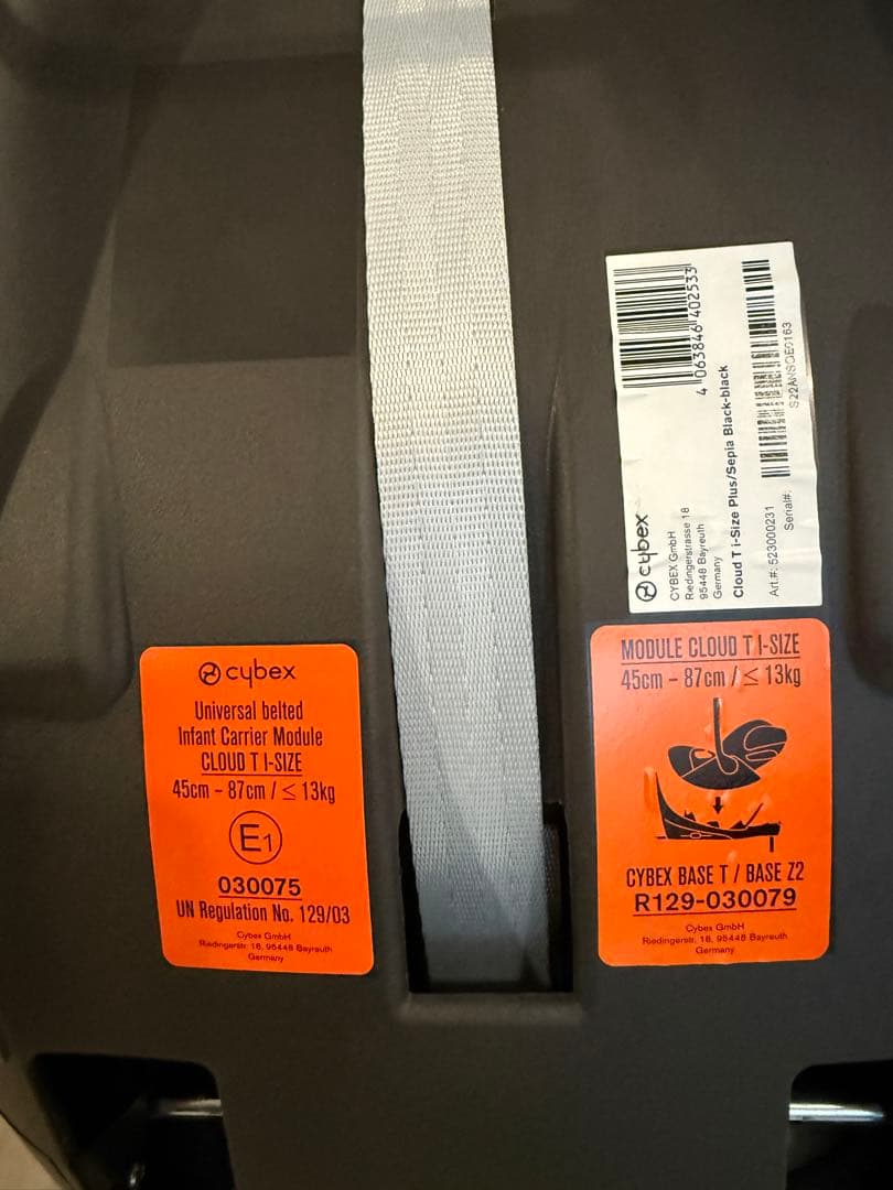 【保証有り】(①)サイベックス クラウド T i-Size + ベース Tセット